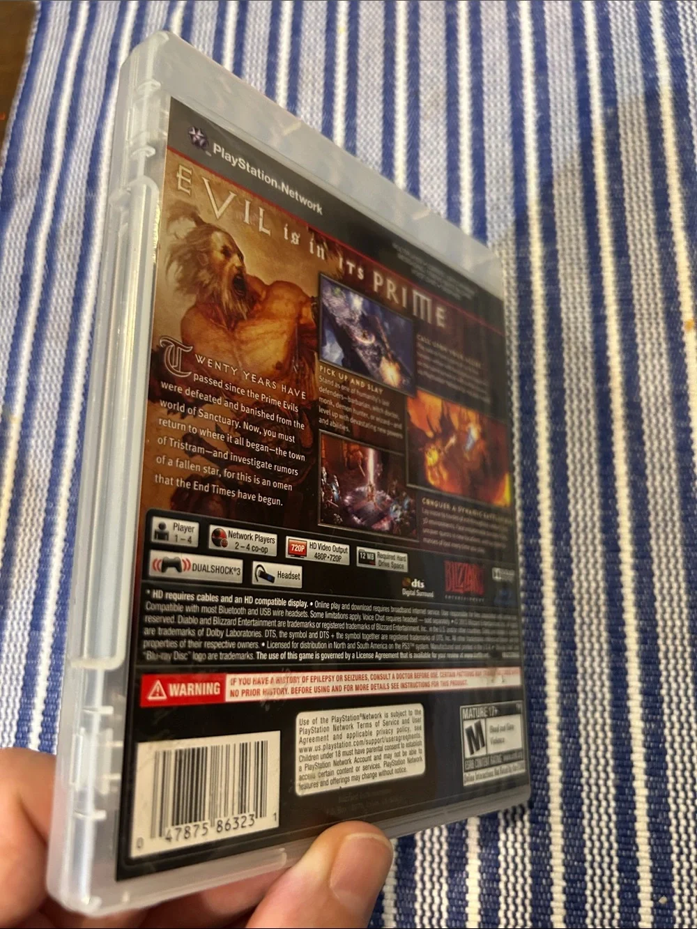Diablo III (PS3) - Complete CIB w/ Manual + Box - PlayStation 3 - Tested/Working